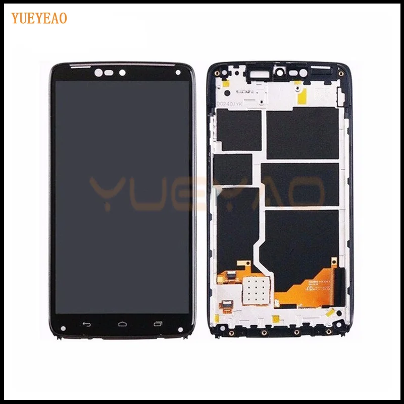 YUEYAO ЖК дисплей сенсорный экран для Moto Droid Turbo XT1254 XT1225 с дигитайзером рамка