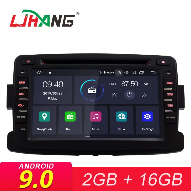 

LJHANG 1 Din Android 9.0 Car DVD For Dacia/Sandero/Duster/Captur/Lada/Xray 2/Logan 2 GPS Navi WIFI Bluetooth Multimedia Player