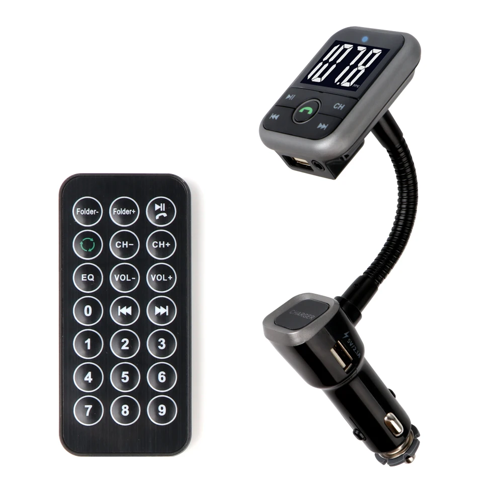 Bluetooth комплект Автомобильный fm-передатчик с USB зарядным устройством Автомобильный mp3 плеер Поддержка USB SD TF карта беспроводная гарнитура