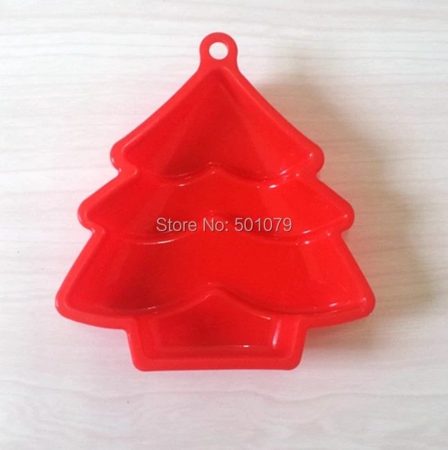 

New Style (5pcs/lot) LFGB Silicone Cake Mold Christmas Tree Shape Chocolate Mold Handmade Soap Mold DIY Bakeware