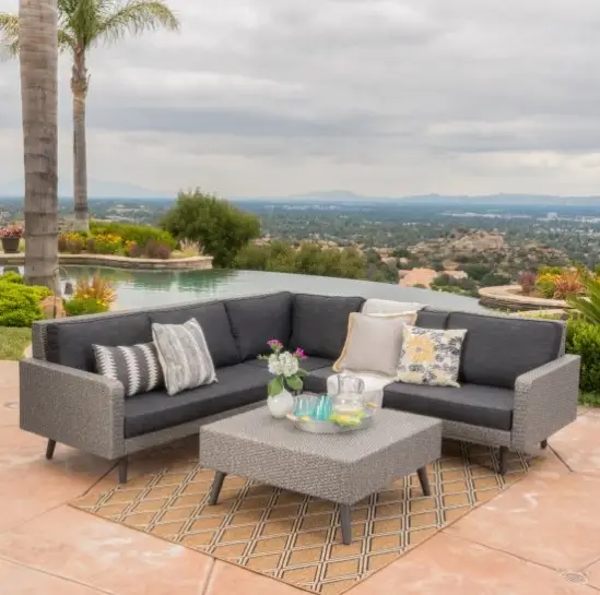 New Arrival Nice Outdoor Furniture Garden Modern Couch Set Wicker Outdoor Furniture Garden Modern Couch