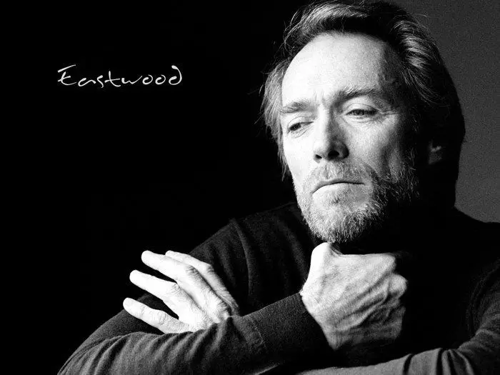 

D0303 Clint Eastwood BW Actor Male-Print Silk Art Wall Poster