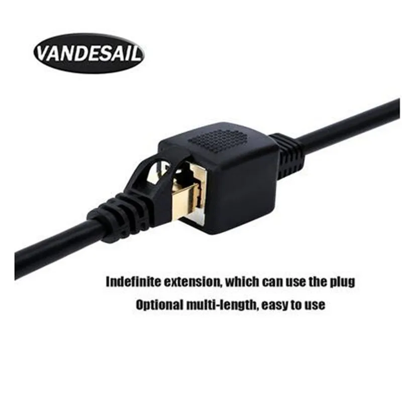 LBSC 이더넷 연장 케이블, CAT7 RJ45 수-암 차폐 LAN 네트워크 패치 코드 (금 도금 플러그 포함)