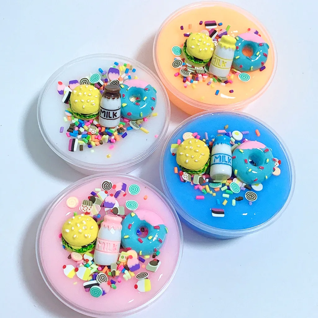 Уникальный DIY Char slime торт Slime дети облегчение стресс игрушки для завтрака | Игрушки-эспандеры -4000072104621