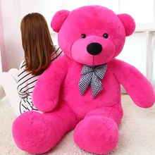 big bow hot pink teddy bear toy huge bear doll gift about 180cm