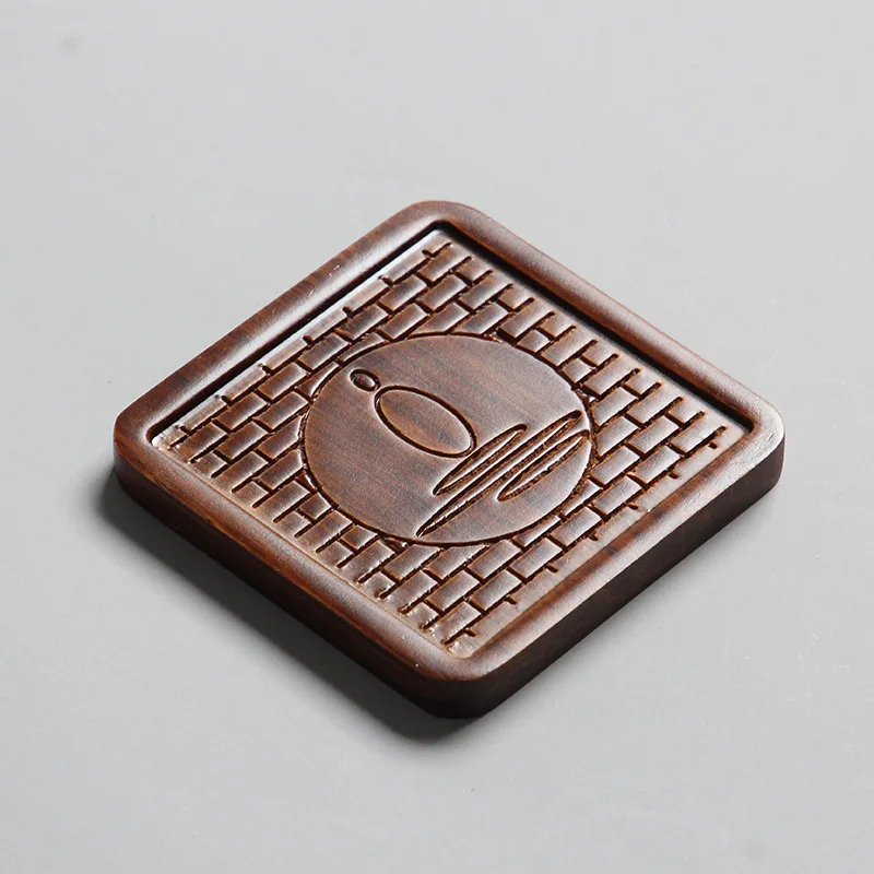 

Hand Made Bamboo Tea Cup Mat Natural Heat Resistant Mat Kung Fu Tea Ceremony Accessories High Quality Cup Coasters Place Mats
