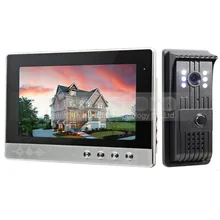 DIYSECUR 10 pulgadas Video de La Puerta de Intercomunicación Teléfono Timbre + 700 Línea de TV LED de Visión Nocturna Sistema de Cámara de Seguridad Inicio