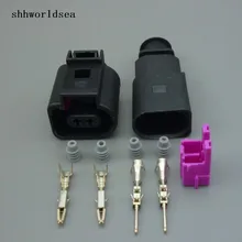 Shhworld 1 комплект, 2-контактный 1,5 мм 1J0973802/1J0973702 датчик температуры автомобиля, пробка заглушки клапана, водонепроницаемый разъем для VW и т. Д.