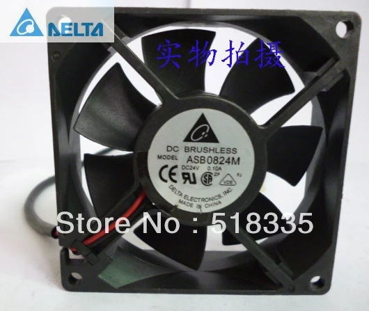 

Original for delta ASB0824M 8CM 80MM 8025 80*80*25MM 24V 0.10A 2-wire inverter cooling fan server inverter cooling fan