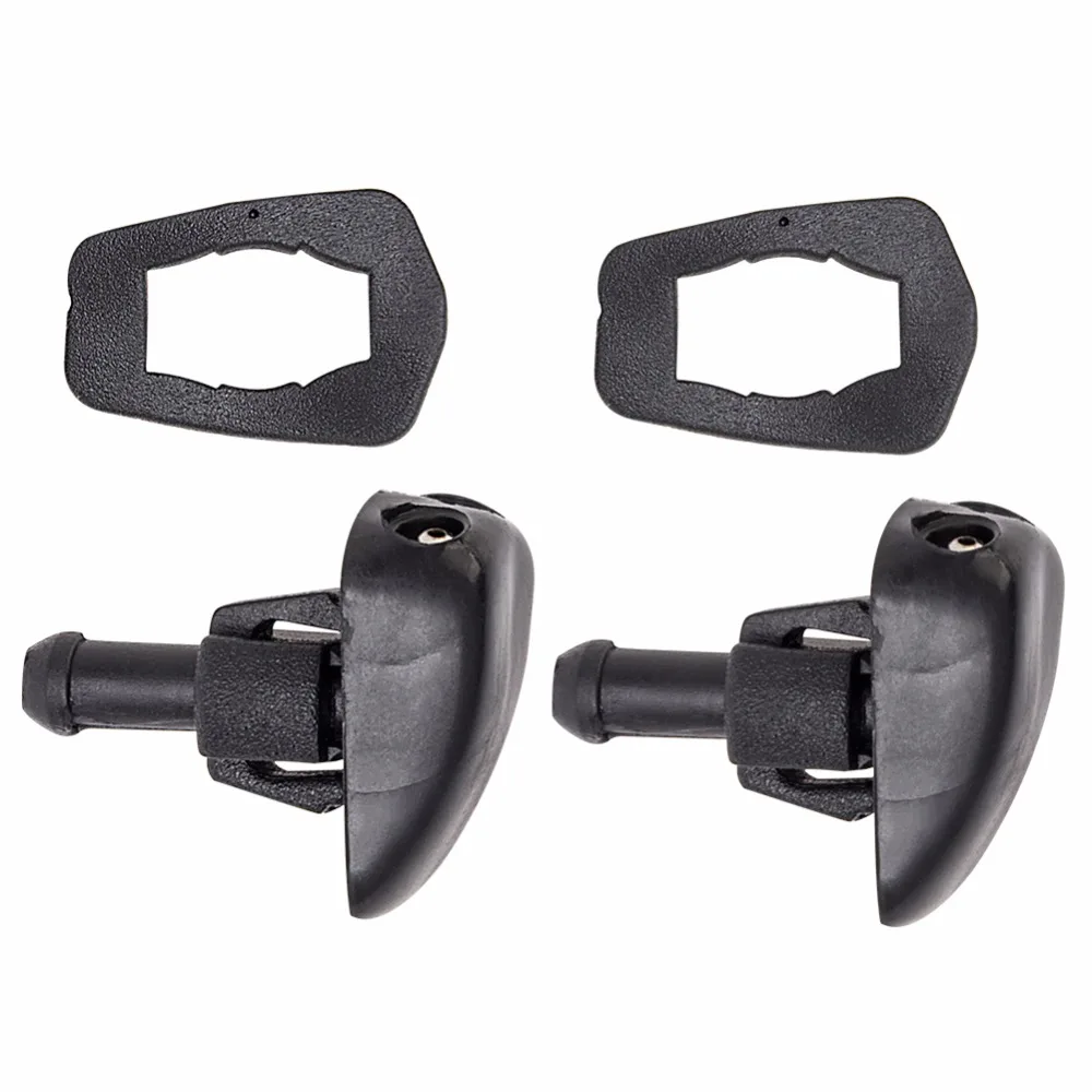 CarBole 2Pcs/set Plastic Universal Auto Car Windshield Wiper Water Spray Nozzle Black Wipers Accessories|windshield washer spray nozzle|windshield