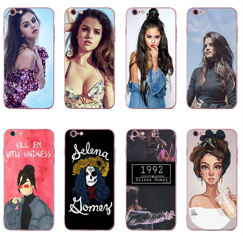 

Selena Gomez Clear Cell soft Phone Case Cover for Apple iPhone 5 5s SE 5c 6 6s 7 Plus 8 8plus XR XS XSMAX