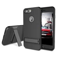 ROCK Royce Kickstand Case for Apple iPhone 7 Plus Phone bag cover Sleek Stand Cover for iPhone 7 Jet Black For iphone 7plus