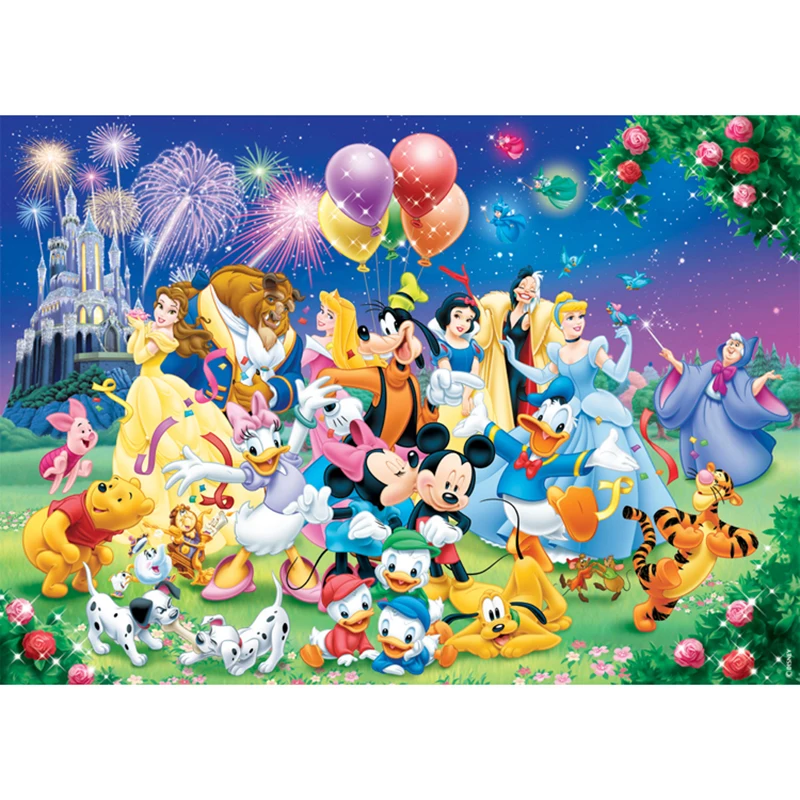 5D Diy Diamond Painting Cross Stitch Full Diamond Embroidery Cartoon princess Diamond Mosaic Handicrafts Home Decoration