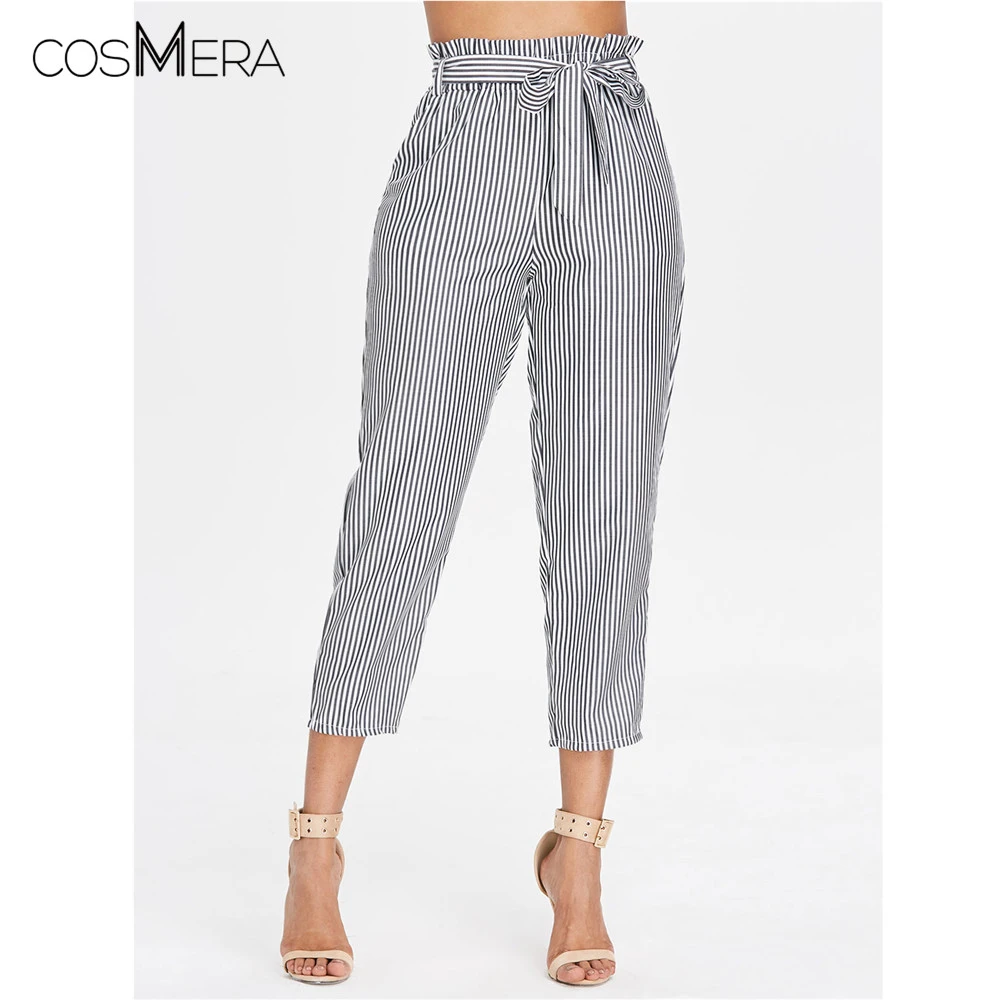 ladies tapered summer trousers