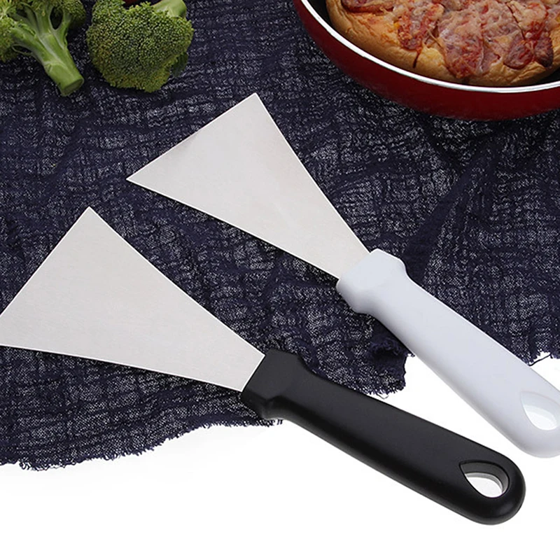 New Fried Shovel Spatula Steak Pizza Grasping Cutters Stainless Steel Spade Pastry Cook Tools Plastic Handle Kitchen Utensils | Дом и сад