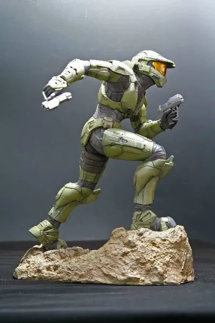 Супер размер Аниме игры ПВХ ABS фигурка Halo 3 стражи Мастер Главный Джон модель
