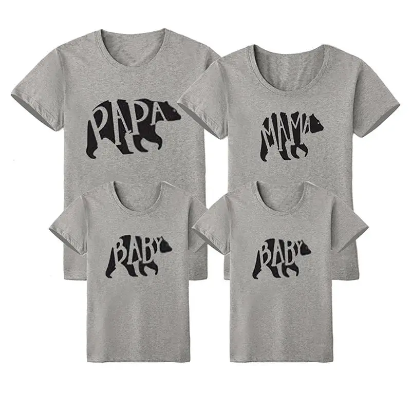 Одежда для всей семьи «Мама и я»; одинаковые комплекты для семьи; оригинальные футболки с буквенным принтом для всей семьи; одежда для папы и сына