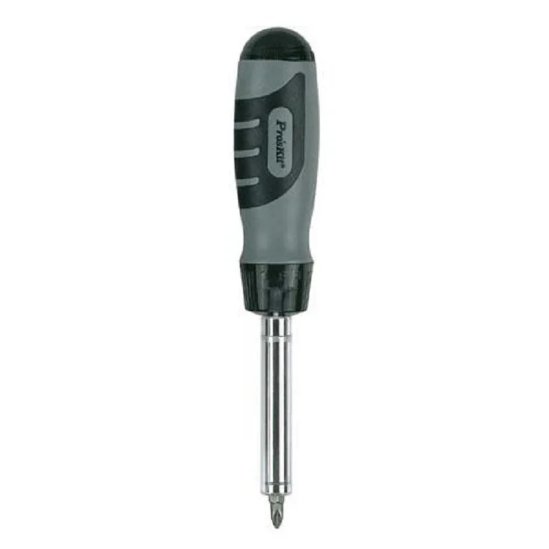 Pro'Skit 8PK SD010 12 в 1 серый черный колесный ящик с трещоткой|Отвертка| |