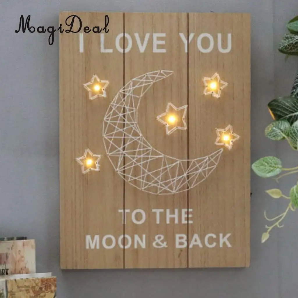 Wooden LED Light Up Sign Wall Plaque for Resaurant Bar Pub Coffee Shop Decoration