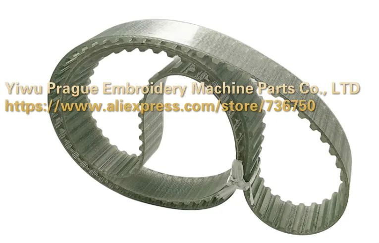 

Good quality ZGM embroidery machine Timing Belt T10 121 teeth length 1210mm width 30mm T10-1210-30mm spare parts store 736750
