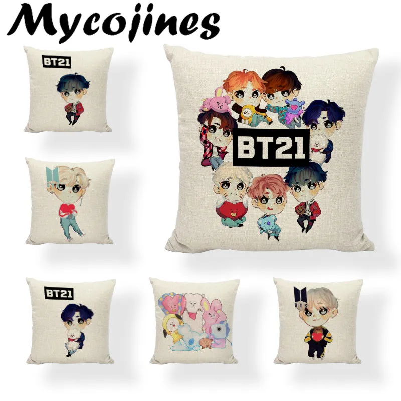 

Hot Sale Gifts New Cushion Covers TATA Red Heart COOKY Bunny Decoration For Home Printed Lovely KOYA Decor Throw Pillow Cases