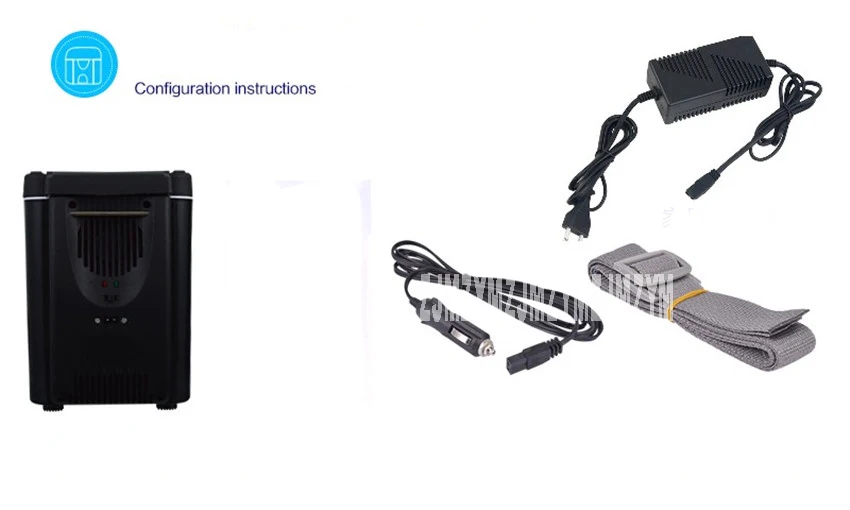 6л Мини Автомобильный холодильник согревающее устройство 2 в 1 Многофункциональный 12 В дорожный холодильник, морозильник двойного назначения горячий и холодный ящик 28-48 Вт