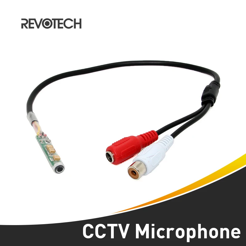 

High Quality Adjustable Mini Audio CCTV Microphone Surveillance Wide Range Sound Pickup Audio Monitor for Security Camera