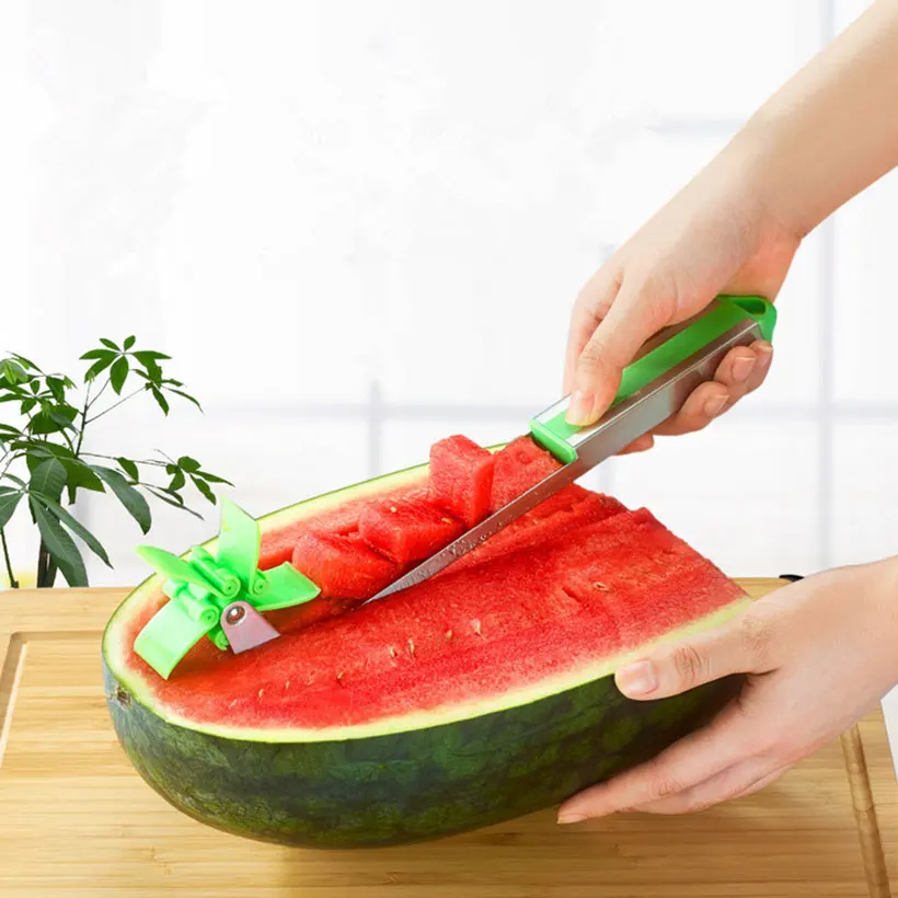 

Windmill Shape Watermelon Cutter Stainless Steel Tool for Cutting Fruit