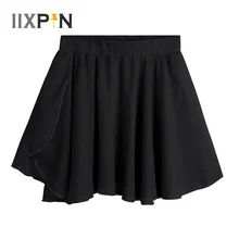 Детские Балетные юбочные танцевальные костюмы для девочек гимнастическое трико для девочек, Классическая шифоновая Мини-юбка без застежки балетное платье