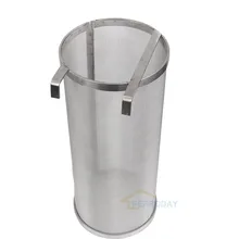 304 нержавеющая сталь Hop Spider фильтр Homebrew пивной гранулятор Hop фильтр 400 микрон фильтрация для варочного чайника 155x355 мм/6,1*14"