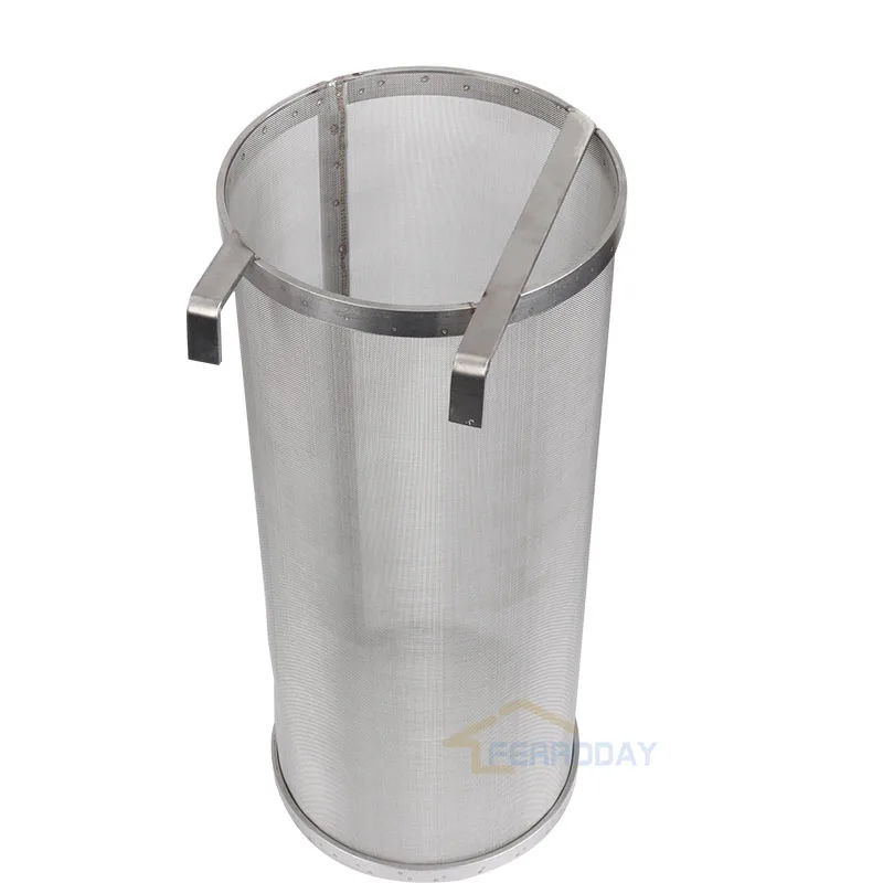 300 Micron Stainless Steel Homemade Brew Beer Hop Mesh Filter Strainer With Hook For Homemade Home