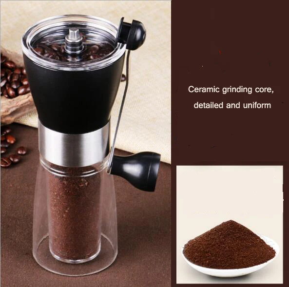 Ceramic core home mini manual manual grinder coffee machine stainless