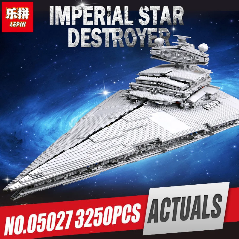 

LEPIN 05027 Star kit Wars Emperor fighters starship Model Educational Building Blocks Bricks Compatible with legeing 10030 toys