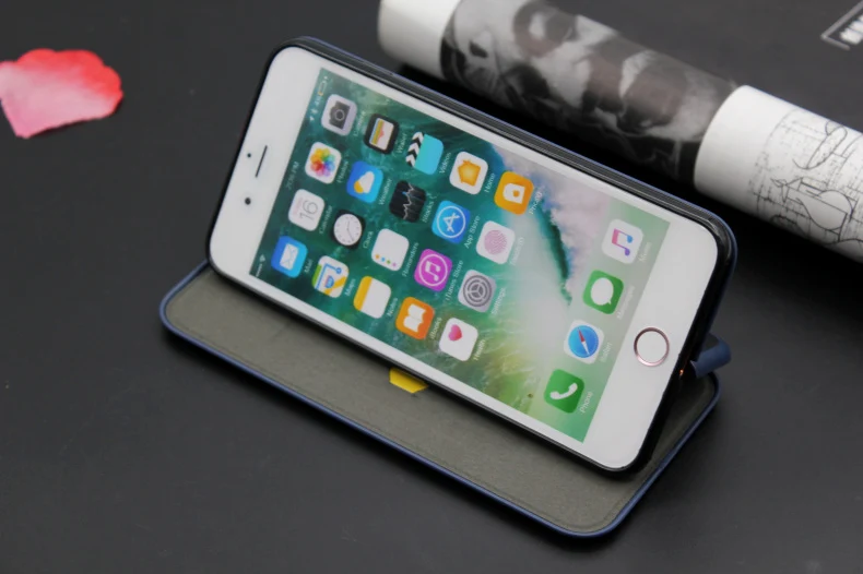 LoveCase Original i7 7 Plus Army Camouflage Phone Cover Case For iPhone 7 Plus 7Plus Case Seashell Flip PU Leather phone bag