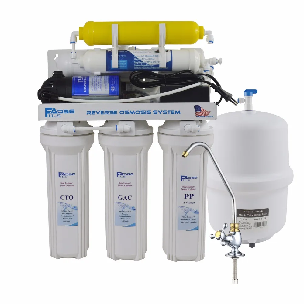 6 Stage Deionization + Reverse Osmosis Drinking Water Filtration System