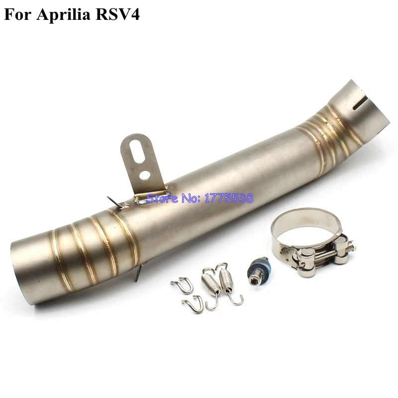 For Aprilia RSV4 Link Pipe Stainless Steel RSV4 Motorcycle Exhaust Muffler Mid Link Pipe