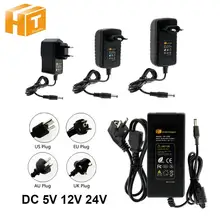 DC 5V 12V 24V aydınlatma Transformers 1A / 2A / 3A / 5A / 6A / 8A / 10A güç kaynağı adaptörü LED şerit için