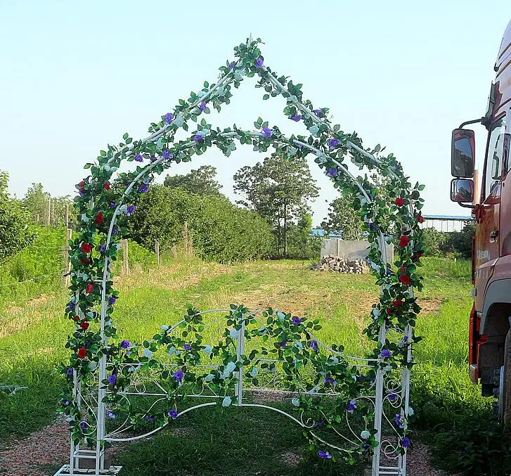 Европейский арочный каркас железная Арка ротанга причудливая рамка свадебный фон лесная серия свадебные реквизит