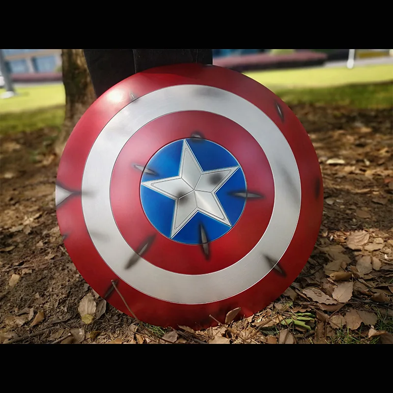 

Aviation aluminum alloy Captain America Shield Thor's Hammer Cosplay 1:1 Avengers Weapon Replica Including Stand