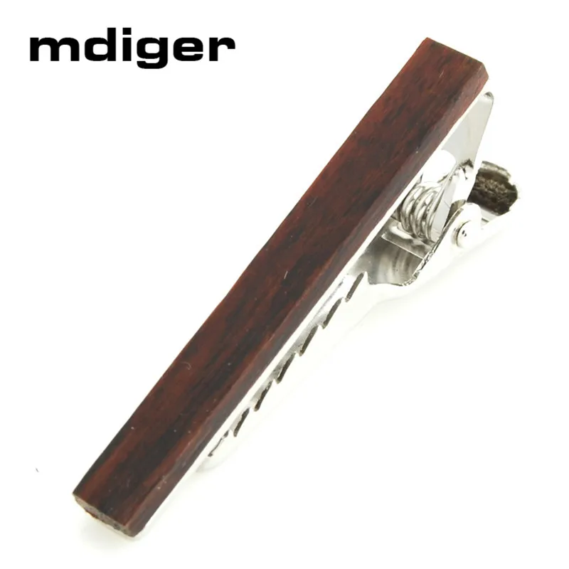 

Mdiger New High Quality Tie Bar Copper Wood For Men's Tie Clips Business Wedding Tie Clip Cuff links