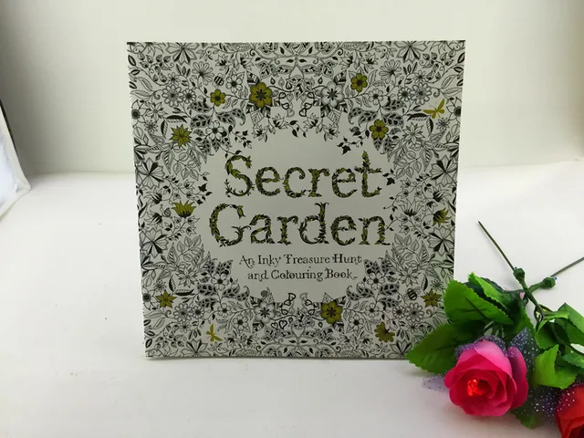 24 Pages Secret Garden Coloring Book For Children Adult Relieve Stress Kill Time Graffiti Painting Drawing
