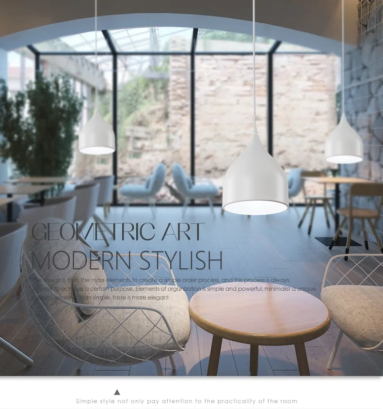 led pendant lamp restaurant metal hanging light fixtures for restaurants 5