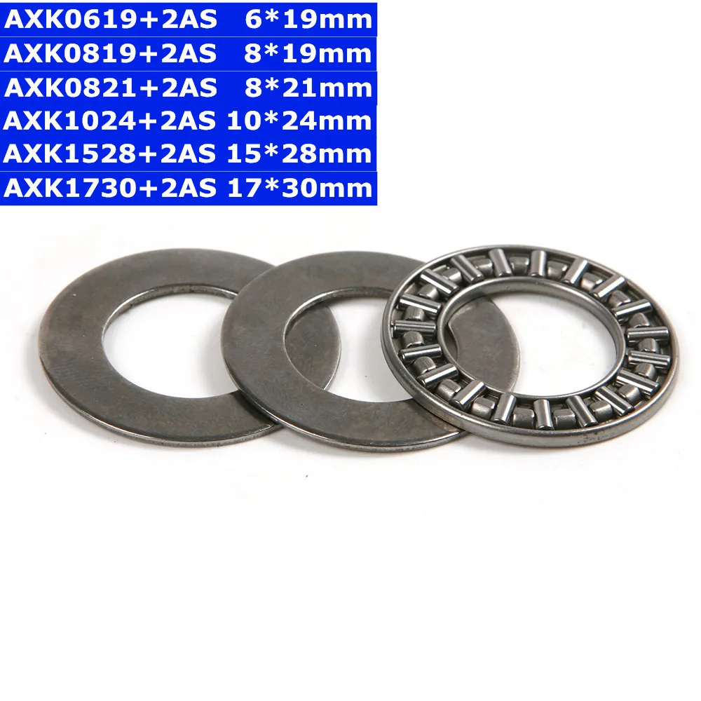 

Hot Bearing Steel A Set Thrust Needle Roller Bearing Inner Diameter 6/8/10/15/17mm Mini Round Thrust Bearing High Precision