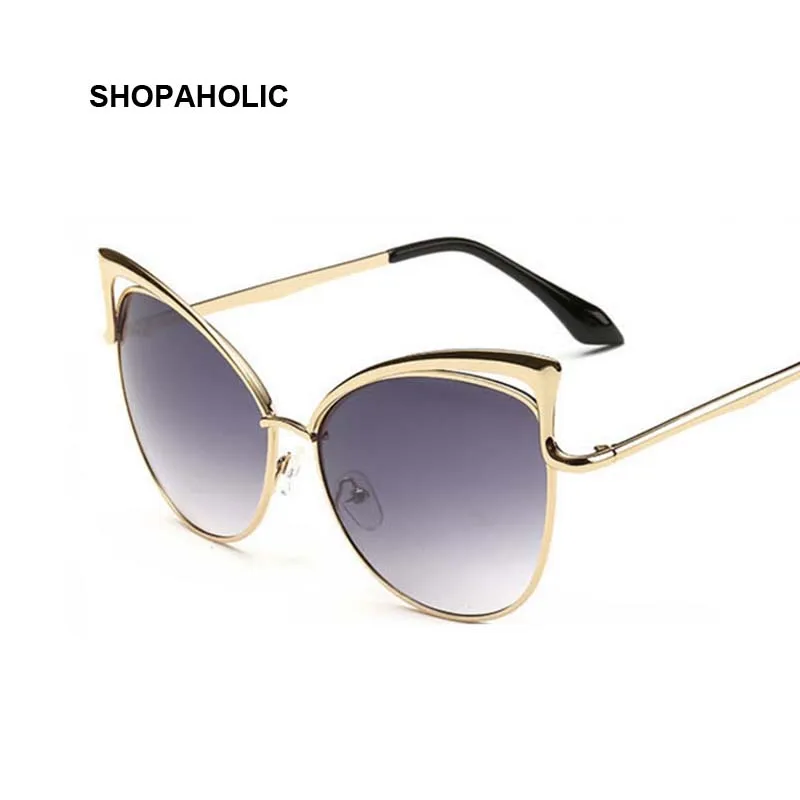 

Pink Vintage Mirror Cat Eye Sunglasses Women Brand Designer Ladies Sun Glasses for Women Oculos Feminino Cateye Sun Glass