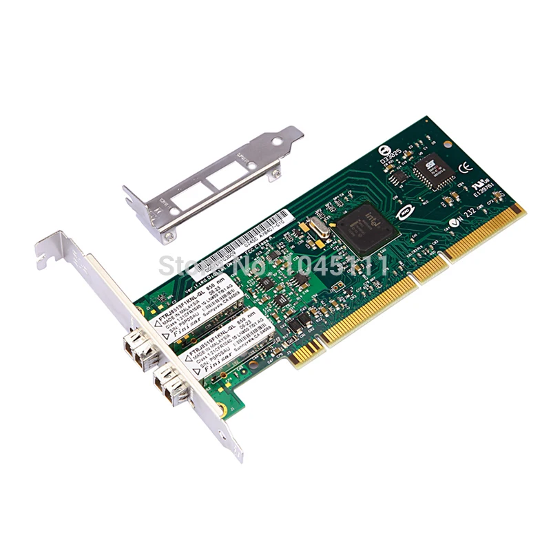 DIEWU 82546MF PCI X Gigabit Fiber Network Adapter Card NIC w/ intel82546EB/GB PWLA8492MF Dual