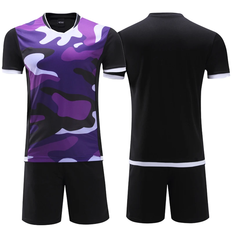 2017 polyester kids soccer jerseys sets blank boys football team kits
