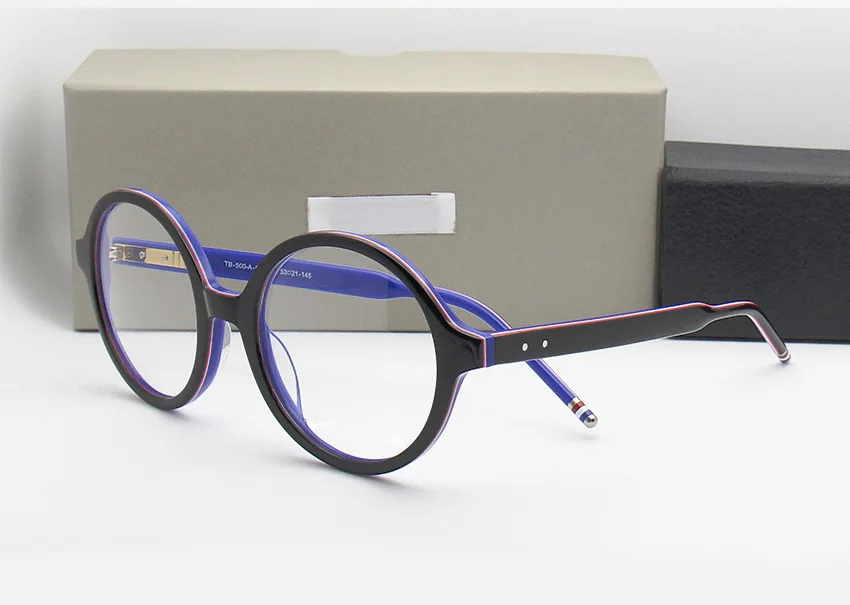 Фирма Tom, ацетатные ретро круглые очки, оправа для мужчин и женщин, оптические очки по рецепту с прозрачными линзами oculos de grau