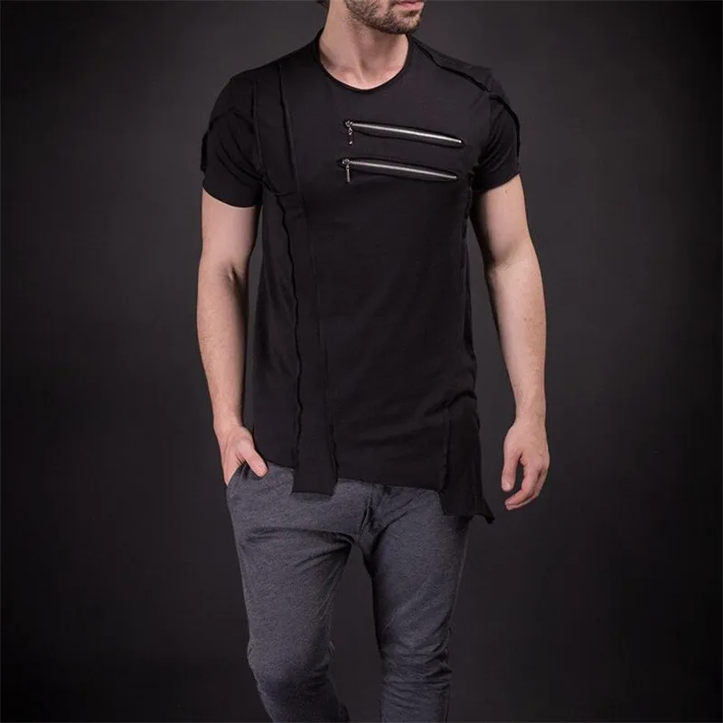 

Fashion men's clothing 2019 new men's T-shirt jogger casual short-sleeved shirt brand men's sportswear fitness cotton T-shirt
