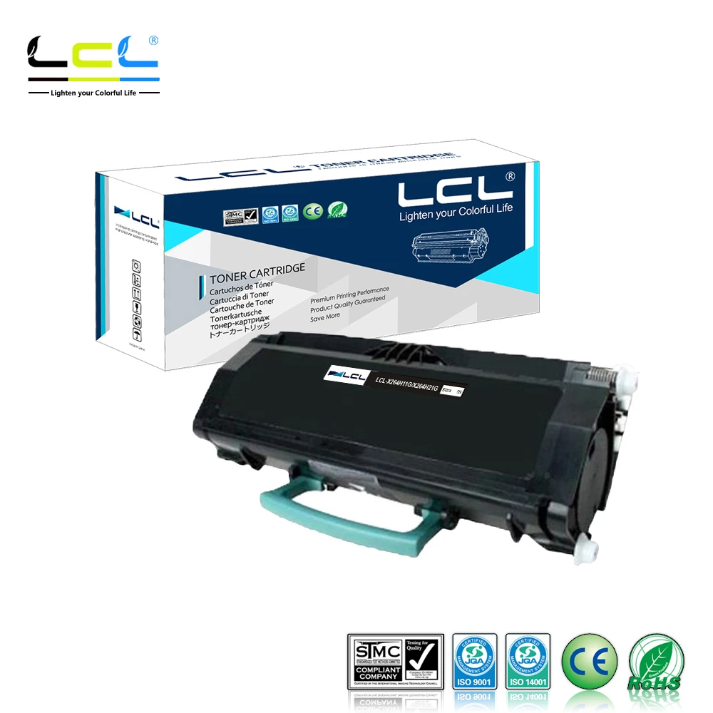 Картридж с тонером LCL X264 X264H11G X264H21G (1 упаковка) на 9000 страниц для Lexmark X264dn X363 X363dn X364