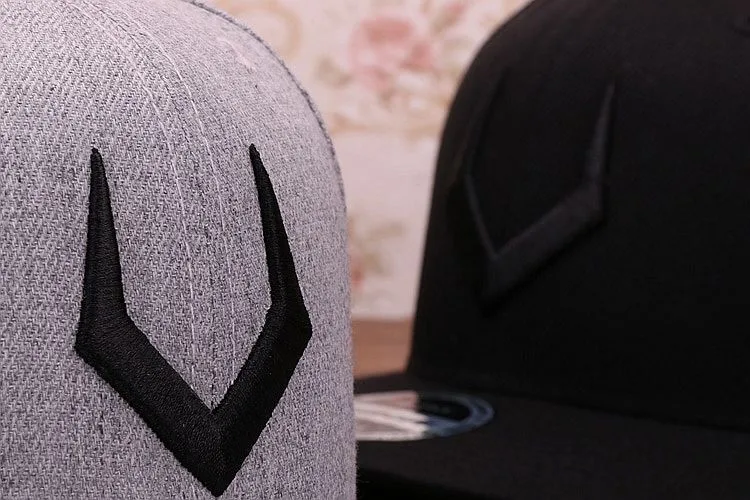 High quality grey wool snapback 3D pierced embroidery hip hop cap flat bill baseball cap for men and women 10